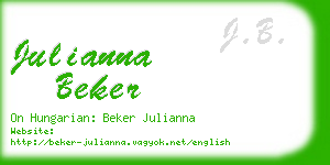 julianna beker business card